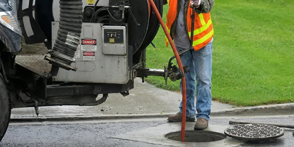 sewage clean up professionals using industrial equipment to remove contaminated wastewater in Overland Park, KS